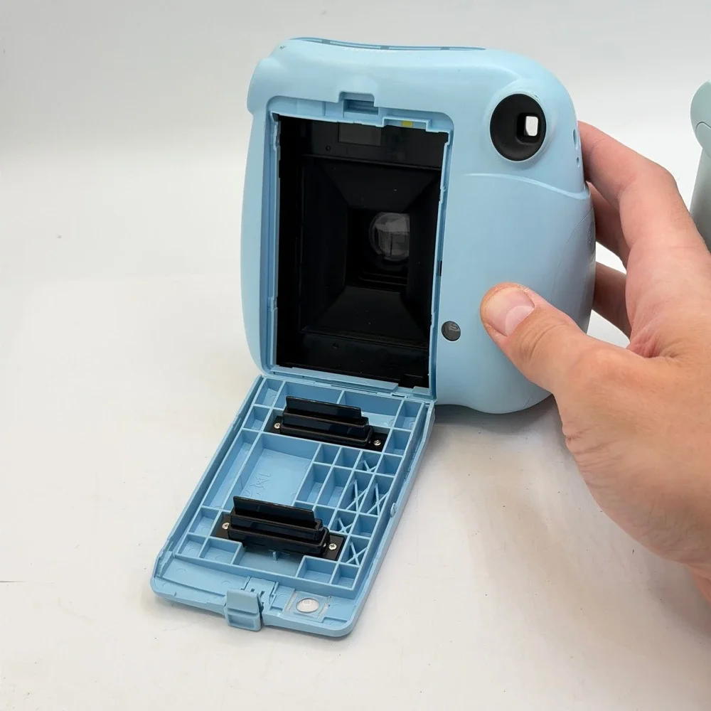 Fujifilm Instax Mini 8 and Mini 7+ Instant Film Camera Bundle Light Blue Case
